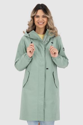 Alife And Kickin Parka ALIFE & KICKIN FrizziAKA, Damen, Gr. XL, alpine frost, Web, Obermaterial: 90% Polyester, 10% Polyamid, unifarben, gerade ca. Mitte Oberschenkel,