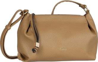 Gabor Umh&auml;ngetasche GABOR Telia, Damen, Gr. B/H/T: 28cm x 18cm x 9,5cm, braun, Polyurethan, clean, gepflegt, unifarben, Taschen Umh&auml;ngetasche, dezente Falte