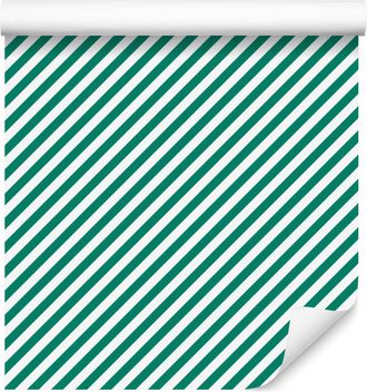OEM Carta Da Parati A Righe Color Mare E Menta, Sfondo Marino Per Soggiorno E Camera Da Letto 50x1000 Cm