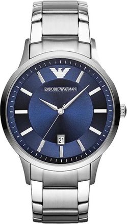 Emporio Armani Accessoires, Heren, Grijs, ONE Size, Klassiek Horloge