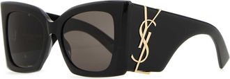 Saint Laurent Black Acetate Sl M119 Blaze Sunglasses