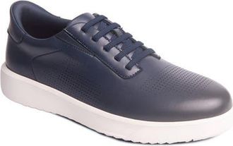 Marc Joseph New York Harbor Road Hands Free Technology Lightweight Leather Perforated Sneaker in Navy Napa Leather at Nordstrom, Size 11.5