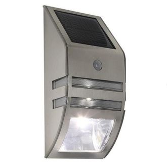 OEM L&aacute;mpara Solar Con Detector De Movimiento, 2 Apliques Led Para Entrada De Veh&iacute;culos, Iluminaci&oacute;n De Seguridad Para Jard&iacute;n, Color Plata