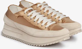 Pedro Garcia Beige satin sneaker | Orella | Essentials collection
