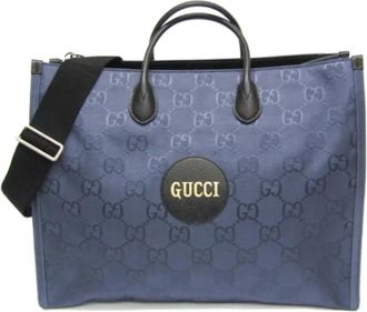 Gucci Pre-owned Leather gucci-bags - Heren - Vintage Shopper - Blauw - ONE Size - Leer - Vintage
