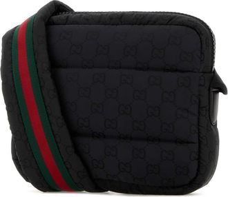 Gucci Mens With Crossbody Bag Black Fabric