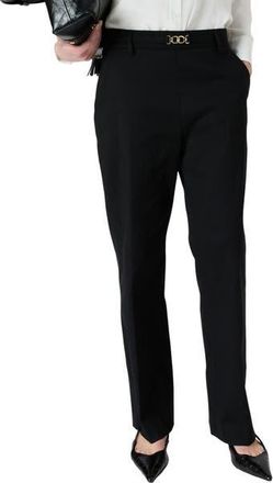 Gerard Darel Athea Straight Leg Pants in Black at Nordstrom, Size 14