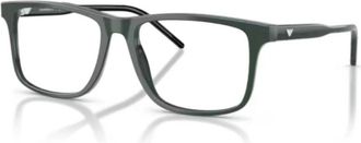 Emporio Armani Vierkant Optisch Montuur - unisex - Brillen - Groen - 53 MM - Accessoires