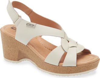 Pikolinos Arenales Wedge Slingback Sandal in Natural at Nordstrom Rack, Size 10-10.5Us / 41Eu