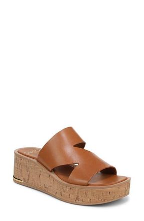 Franco Sarto Tahani 2 Platform Wedge Sandal in Caramel at Nordstrom, Size 6.5