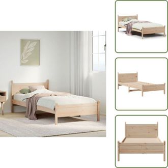 vidaXL Letto in pino - vidaXL Letto senza Materasso 90x200 cm in Legno Massello di Pino
