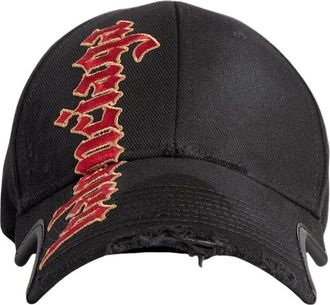 Balenciaga Gothic Placement No Closure Cap Black 8465044F7B51000
