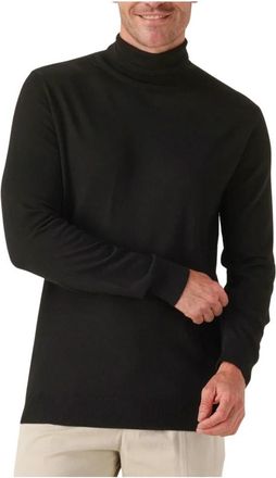 Stefano Lauran Heren Gebreide Truien & Vesten - Heren - Coltruien - Zwart - M - Wol - Truien & Vesten