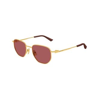 Bottega Veneta Sunglasses, unisex, Yellow, Size: 52 MM Authentic Glasses with Top-Notch Service