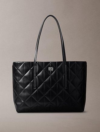 Calvin Klein Bolso Tote Peque&ntilde;o Logo Emblem&aacute;tico Acolchado