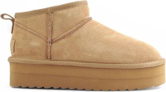 Colors Of California Platform Winterlaars - Dames - Winterlaarzen - Bruin - 38 EU - Leer - Schoenen