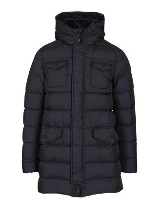 Herno A-Shape Parka In Chamonix Nylon Giacche Blu-Uomo