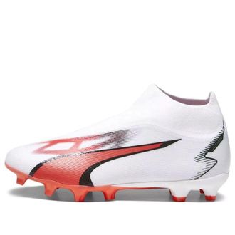 Puma Ultra Match+ Laceless White Fire Orchid 107511-01
