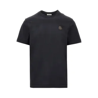 Moncler Cotton jersey T-shirt with logo patch Man XL