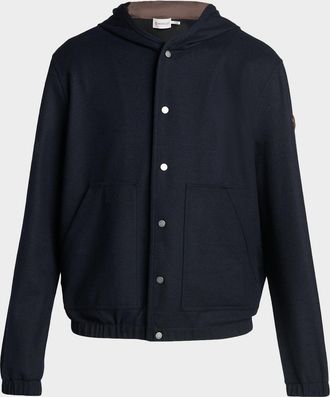 Moncler Men & apos;s Hooded Snap-Front Blouson