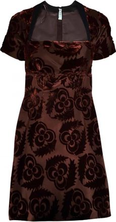 Prada Dames, Jurken, Bruin, Maat: XS Zijde