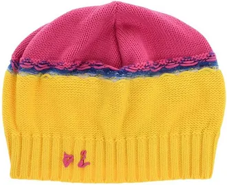 Dsquared2 Yellow Embroidered Logo Beanie Cap
