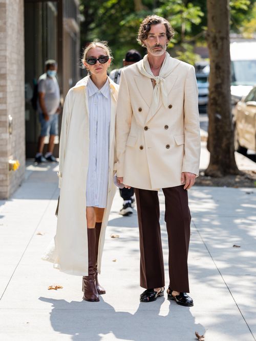 Melissa Jane Tarling und Richard Biedul auf der New York Fashion Week.