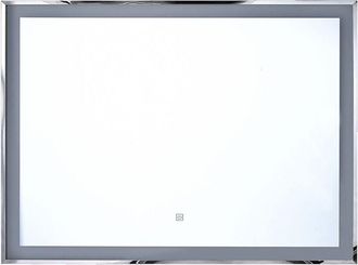 Beliani Beliani - Espejo De Ba&ntilde;o Iluminado Led Rectangular 90 X 70 Cm Glamour Argens