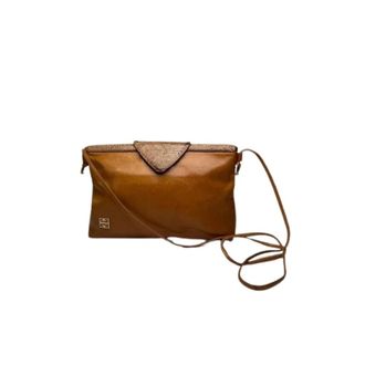 Givenchy Pre-owned Vintage Slangenleer-look Schoudertas - Dames - Vintage Schoudertas - Bruin - ONE Size - Leer - Vintage