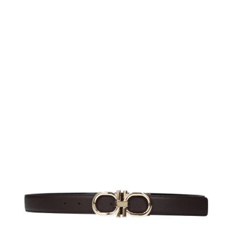 Ferragamo Herrens G&uuml;rtel Leder Braun/Schwarz