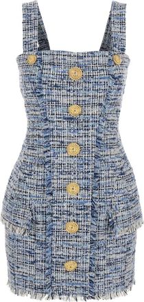 Balmain Mujer, Vestidos, Azul, Talla: M