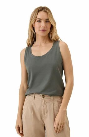Pact Organic Cotton Luxe Stretch Jersey Tank in Castor Green at Nordstrom, Size Xx-Large