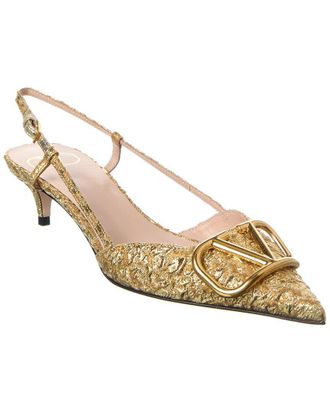Valentino Vlogo 40 Jacquard Slingback Pump
