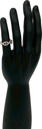 Herm&egrave;s Silver Silver 925 Band Ring (Pre-Owned)