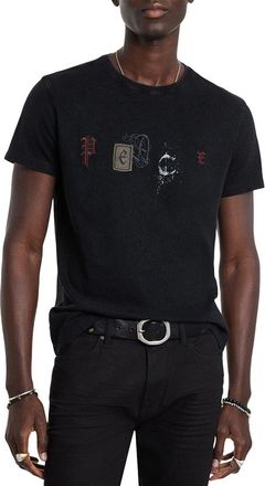 John Varvatos Crew T-Shirt - Peace Embel