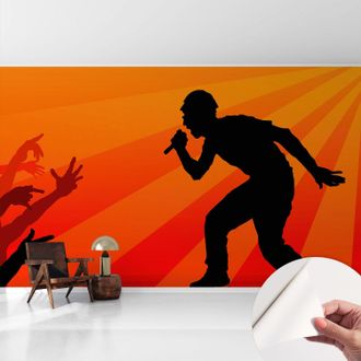 Tulup Fotomurale Adesivo Stickers - Murali Decorativo - Soggiorno Moderno - Effetto Realistico - Scena Ritmica 416x254 Cm