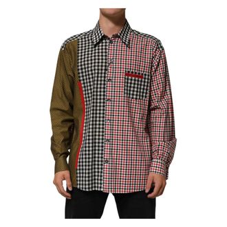 Dolce & Gabbana Casual Shirt - Heren - Casual Overhemden - Veelkleurig - 5XL - Katoen - Overhemden