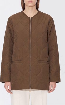 Jil Sander Piumino corto trapuntato in poliestere con chiusura a zip e scollo a V