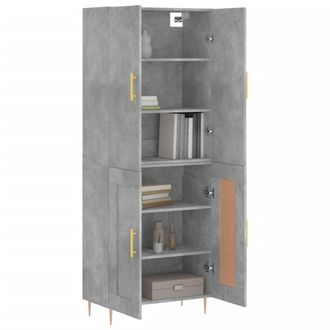 Berkfield Home Highboard Concrete Grey 69.5x34x180 cm Engineered Wood