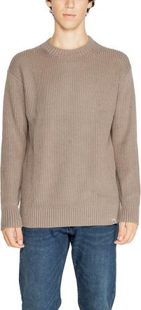 Calvin Klein Jeans Geribbelde Crewneck Trui Relaxed Fit