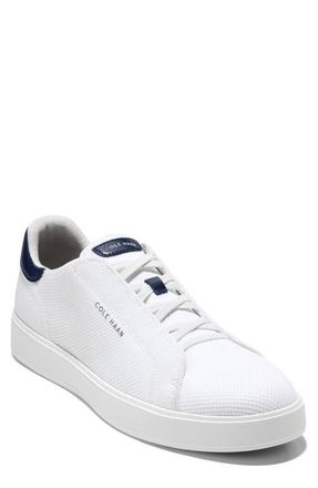 Cole Haan GrandPro Luxe Slip-On Stitchlite Knit Sneaker in White/navy Blazer/white at Nordstrom, Size 8.5