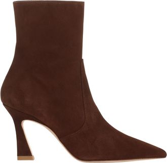 Stuart Weitzman Vinnie Bootie - Dames - Laarzen met Hak - Bruin - 37 EU - Su&egrave;de - Schoenen