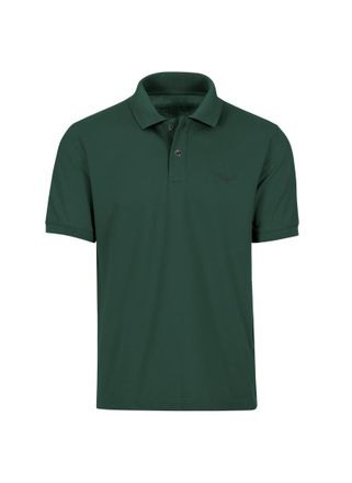 Trigema Poloshirt TRIGEMA TRIGEMA Poloshirt DELUXE Piqu&eacute;, Herren, Gr. 4XL, gr&uuml;n (tanne), 100% Baumwolle, Basic, Shirts Poloshirt