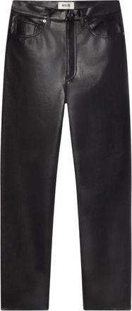 A Gold E High-Rise leren broek - Dames - Leren Broeken - Zwart - W25 - Leer - Broeken