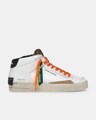 Crime London SK8 DELUXE MID LAVA ORANGE