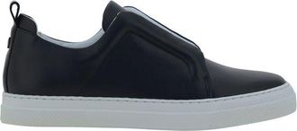 Pierre Hardy Black Calf Leather Bos Taurus Low Top Womens Sneakers