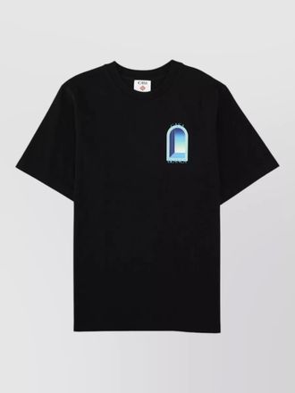 Casablanca crew neck short sleeve graphic print shirt