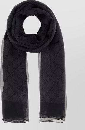 Gucci silk printed chiffon scarf