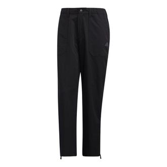 adidas Solid Color Straight Sports Pants Mens Black HP1389