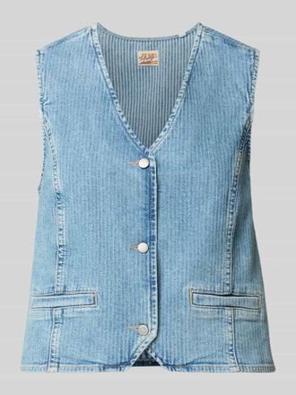 Mustang Jeans Mustang Regular Fit Weste in Denim-Optik in Jeansblau, Gr&ouml;&szlig;e XS